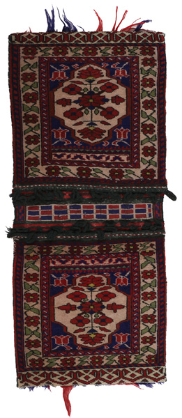 Turkaman - Saddle Bag Dywan Afgański 112x50